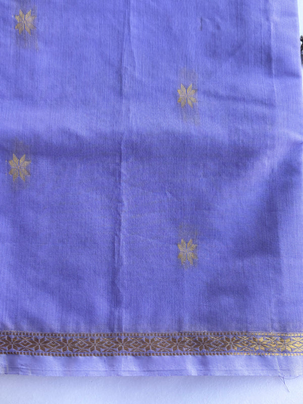 Maheshwari - Lavendar Maheshwari Silk- Cotton Saree