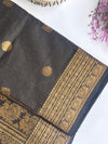 Ponni - Black Vairaoosi Kanchi Cotton Saree