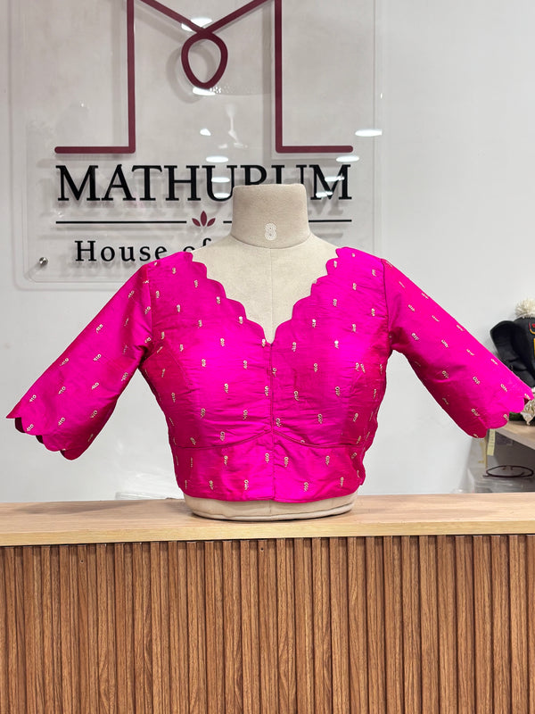 Tamara- Pink Zardosi Blouse