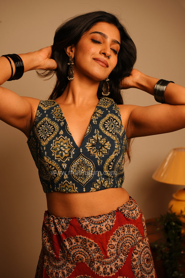 Zamra- Blue Blouse