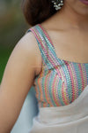 Aura- Blue Blouse (Sleeveless)