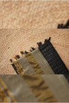 Maya Semi-Silk Silver Checks Double Border Saree
