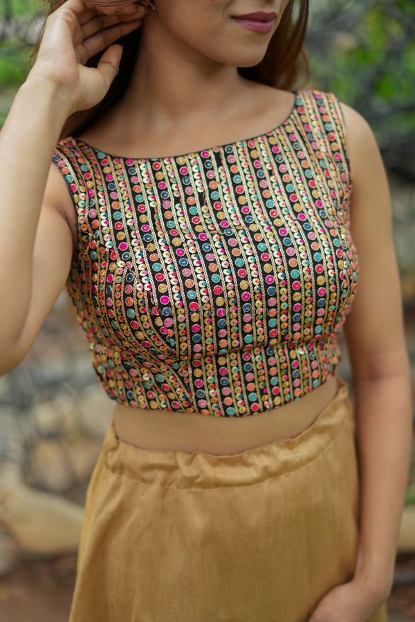 Raat Ki Rani- Black Blouse