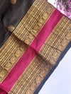 Ponni - Black Vairaoosi Kanchi Cotton Saree