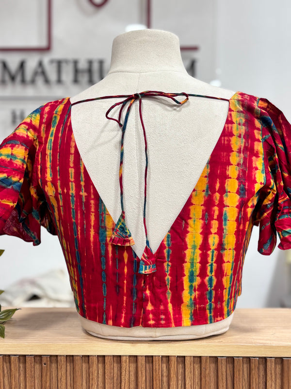 Zuri - Maroon Butterfly Sleeve Blouse