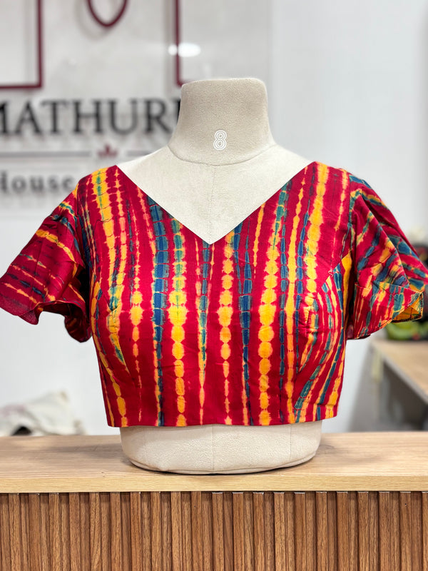 Zuri - Maroon Butterfly Sleeve Blouse
