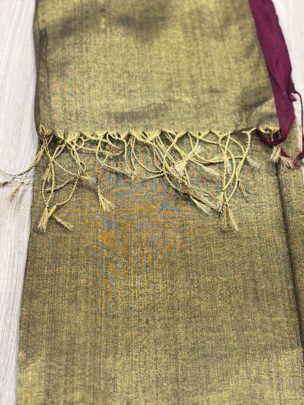 Sitara - Maroon Gold Saree