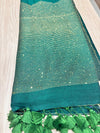Starry Dust Saree - Green