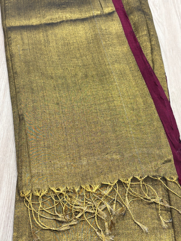 Sitara - Maroon Gold Saree