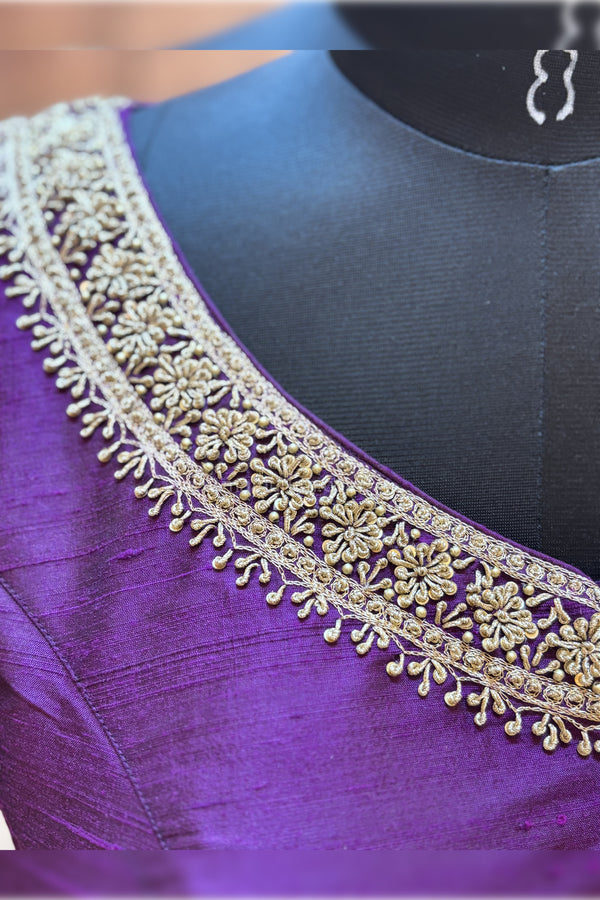 NILA- Wine Zardosi Blouse
