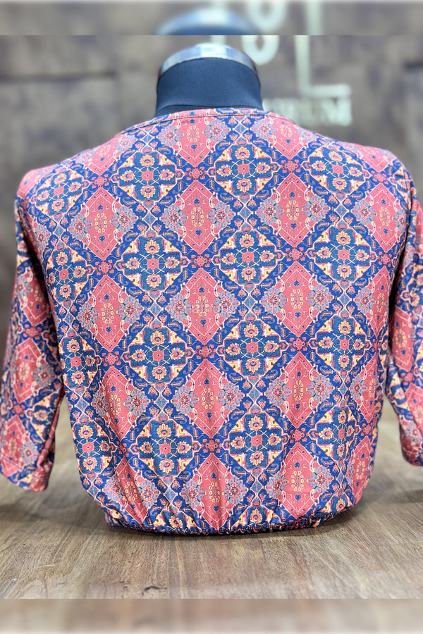 Bella - Orange Stretchable Blouse