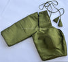 Rang- Mehendi Green Blouse (Attachable Sleeves)