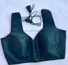 Rang- Dark Green Blouse (Attachable Sleeves)