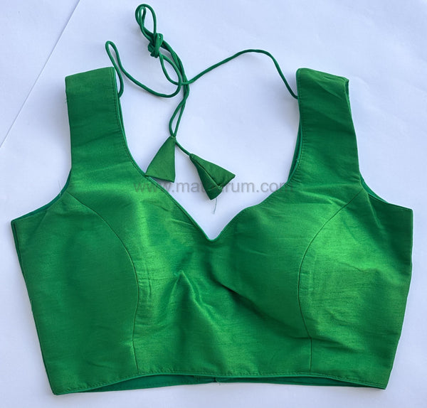Rang- Light Green Blouse (Attachable Sleeves)