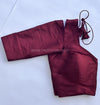 Rang- Dark Maroon Blouse (Attachable Sleeves)
