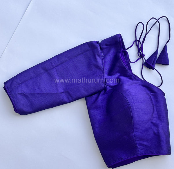Rang- Violet Blouse (Attachable Sleeves)