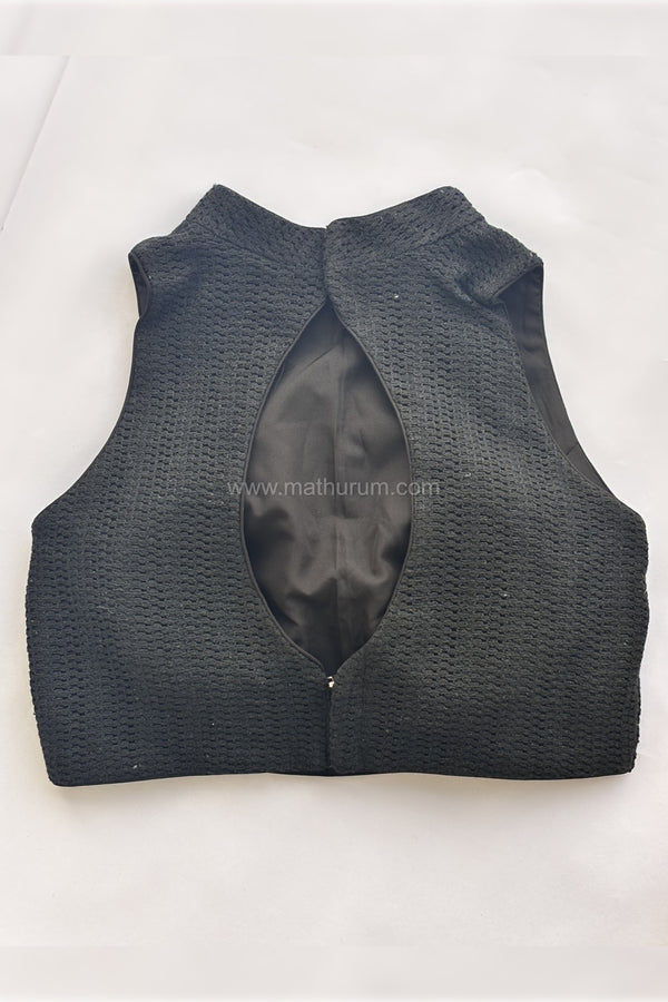 Boho Knot- Black Blouse
