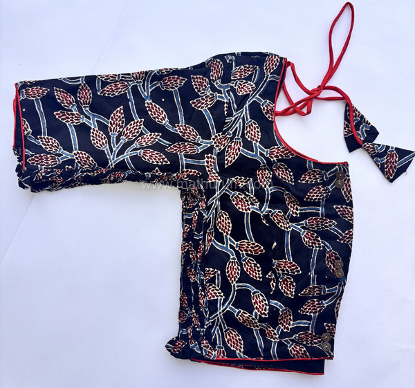 Ziva- Black Strechable Blouse