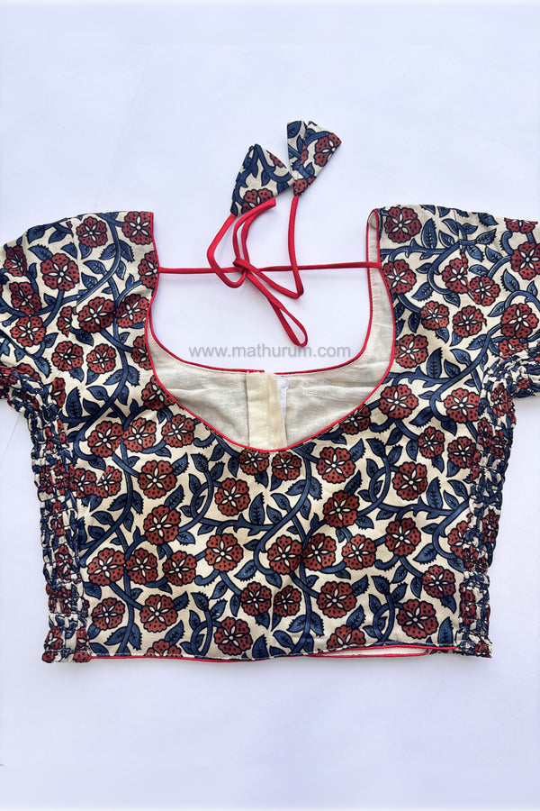 Ziva- Off-white Strechable Blouse