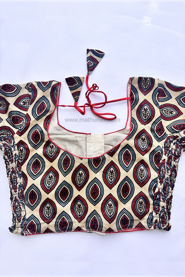 Ziva- Off-white Strechable Blouse