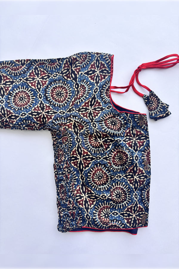 Ziva- Indigo Strechable Blouse
