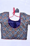 Ziva- Indigo Strechable Blouse