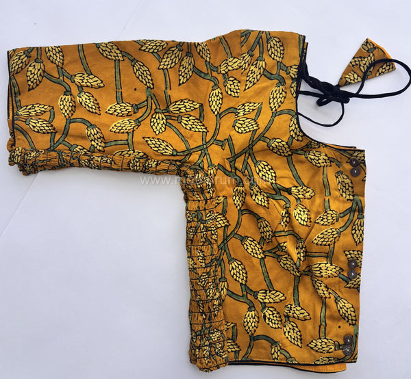Ziva- Mustard Strechable Blouse