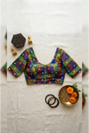 Kattam- Multicolour Green Blouse