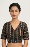 Paruthi Black ZigZag Blouse