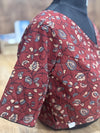 ParuthiMaroon Floral Blouse