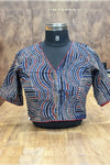 Paruthi Indigo Stripes Blouse
