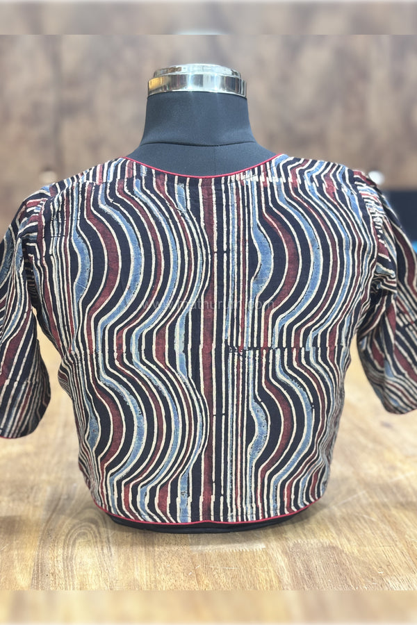 Paruthi Black Stripes Blouse