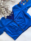 Botanica - Blue Embroidery Blouse