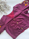 Botanica - Wine Embroidery Blouse