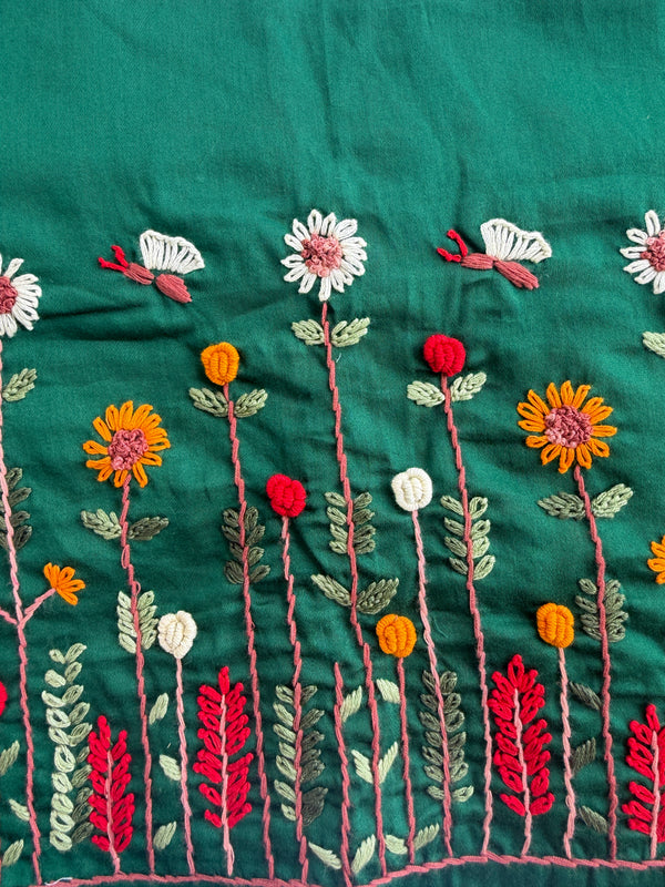 Botanica - Green Embroidery Blouse