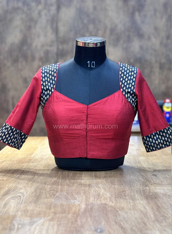 VIVID- Maroon Blouse