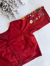 Botanica - Maroon Embroidery Blouse