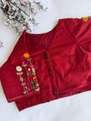 Botanica - Maroon Embroidery Blouse