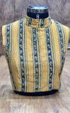 The Thari Edit- Mustard Blouse (Attachable Sleeves)