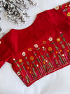 Botanica - Maroon Embroidery Blouse
