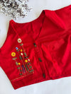 Botanica - Maroon Embroidery Blouse