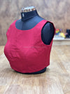 Tiara - Maroon Blouse (Attachable Sleeves)