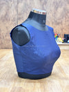 Tiara - Navy Blue Blouse (Attachable Sleeves)