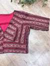 Daily Flex- Maroon Floral Stripes Strechable Blouse