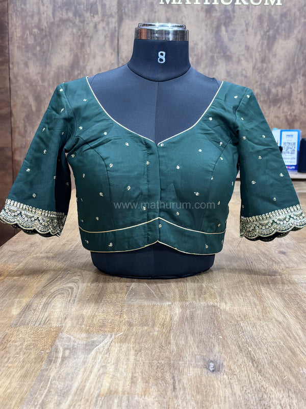 Anvika - Bottle Green Blouse