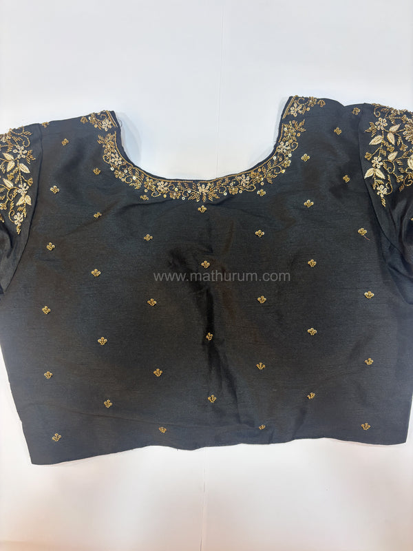 Handwork- Black Blouse Pattern 2
