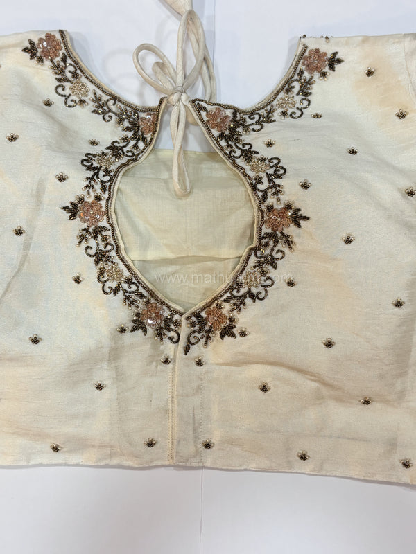 Handwork- White Blouse Pattern 1