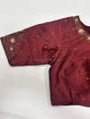 Handwork- Maroon Blouse Pattern 1