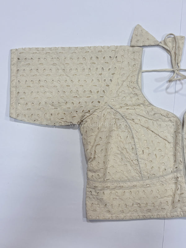 Chikoo- Off-White Blouse