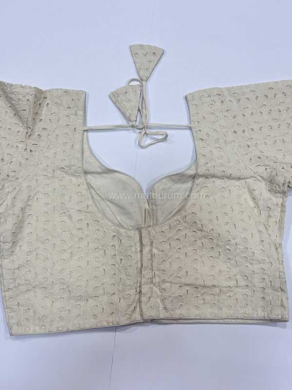 Chikoo- Off-White Blouse